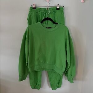 Zara Green Sweat Set